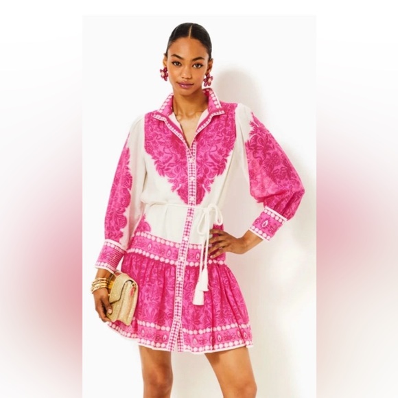 Lilly Pulitzer Drena Dress Sz 8 NWT               Belt Missing - Picture 9 of 15